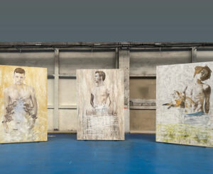 Edi-Dubien-17eme-biennale-de-Lyon-2024-les-grandes-locos-installation-et-tryptique