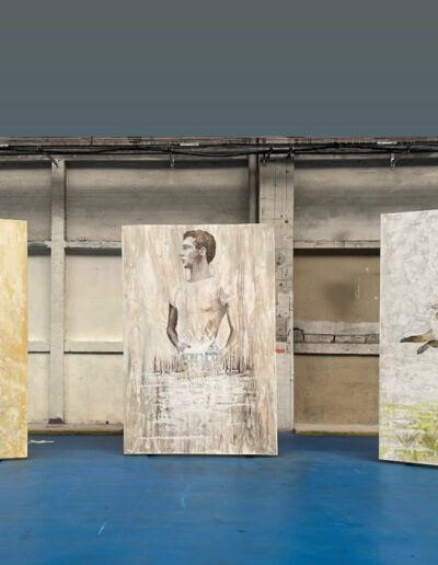 Edi-Dubien-17eme-biennale-de-Lyon-2024-les-grandes-locos-installation-et-tryptique